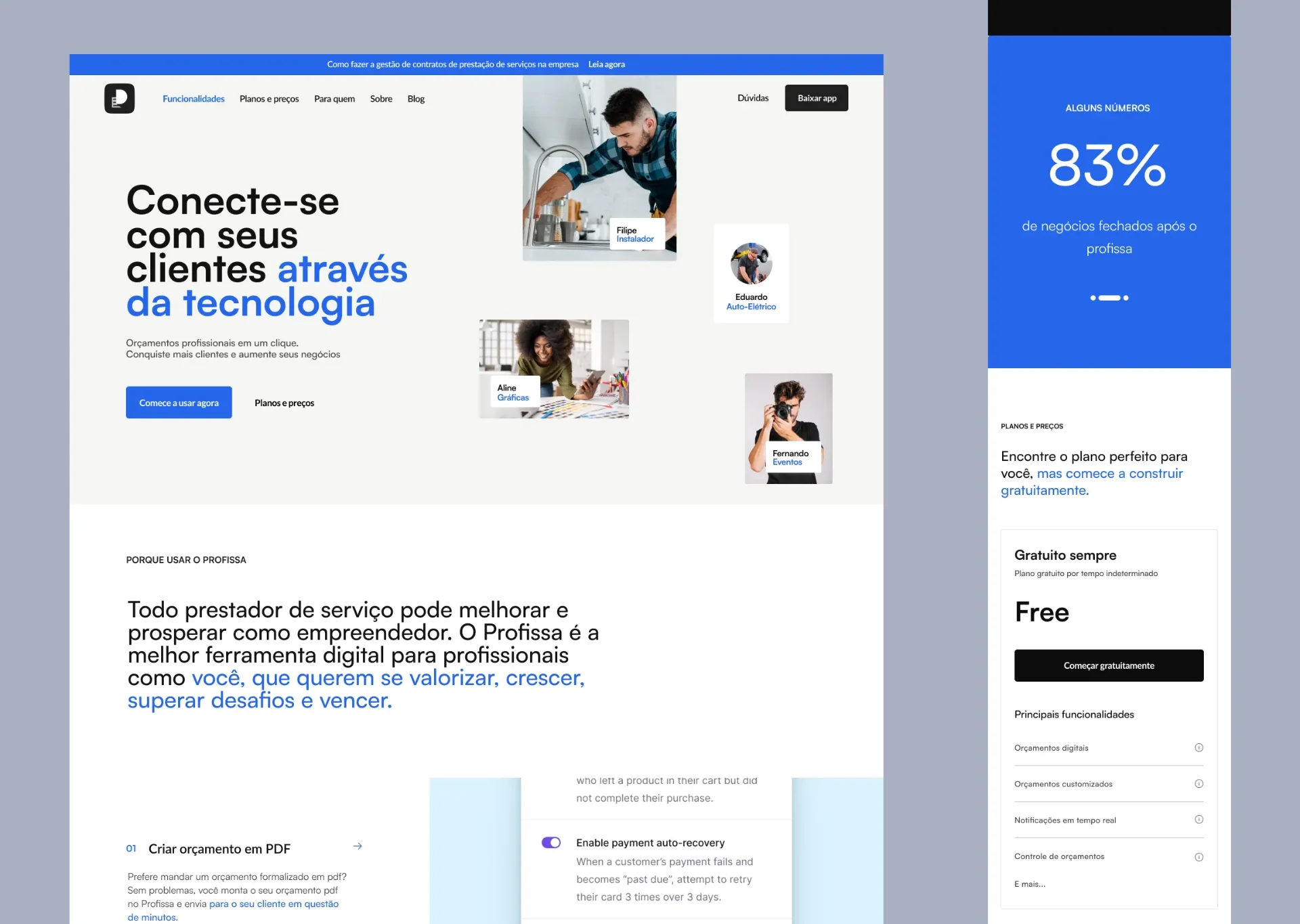 Profissa — Landing / Marketing site